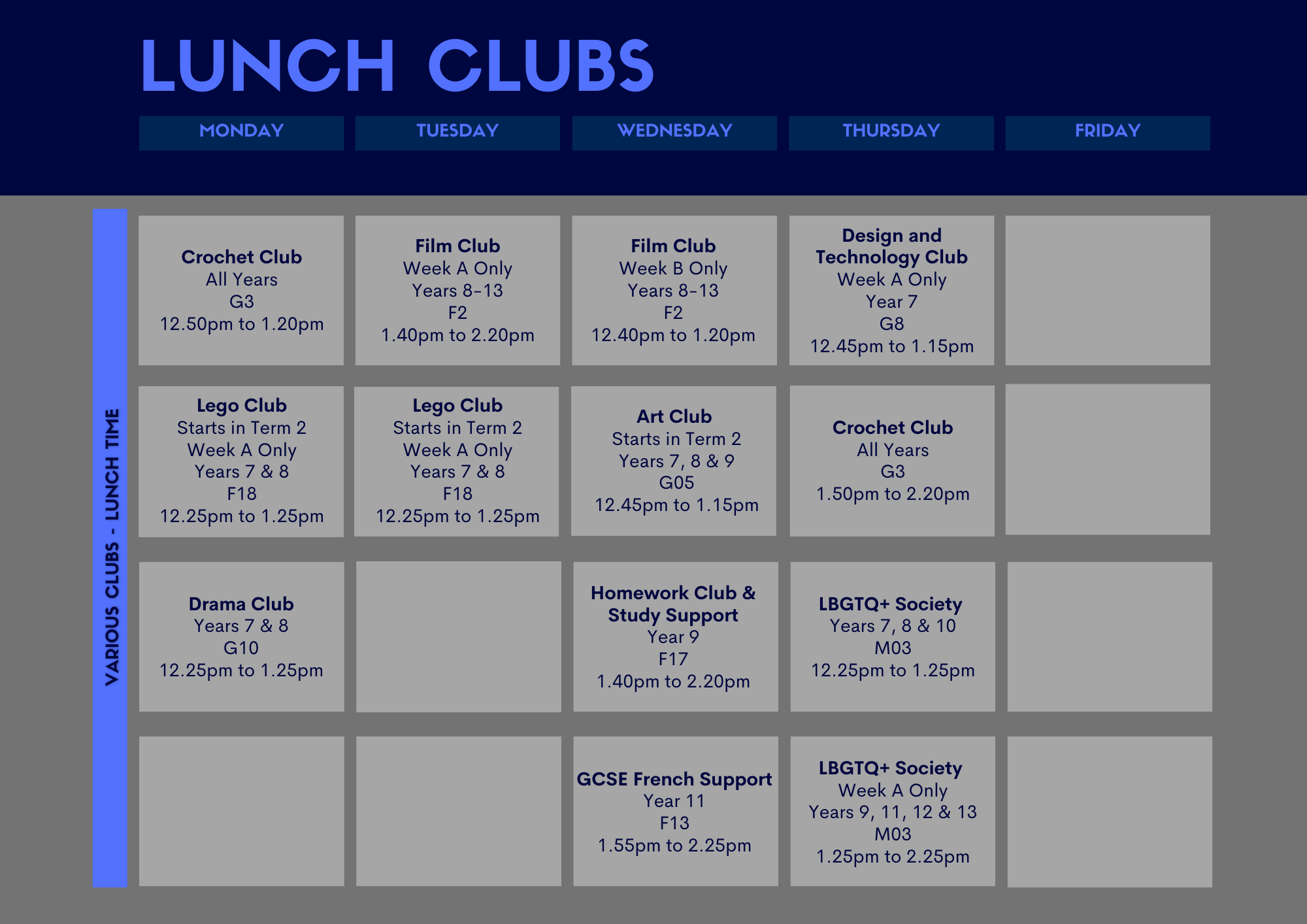 School Clubs and Societies (1)