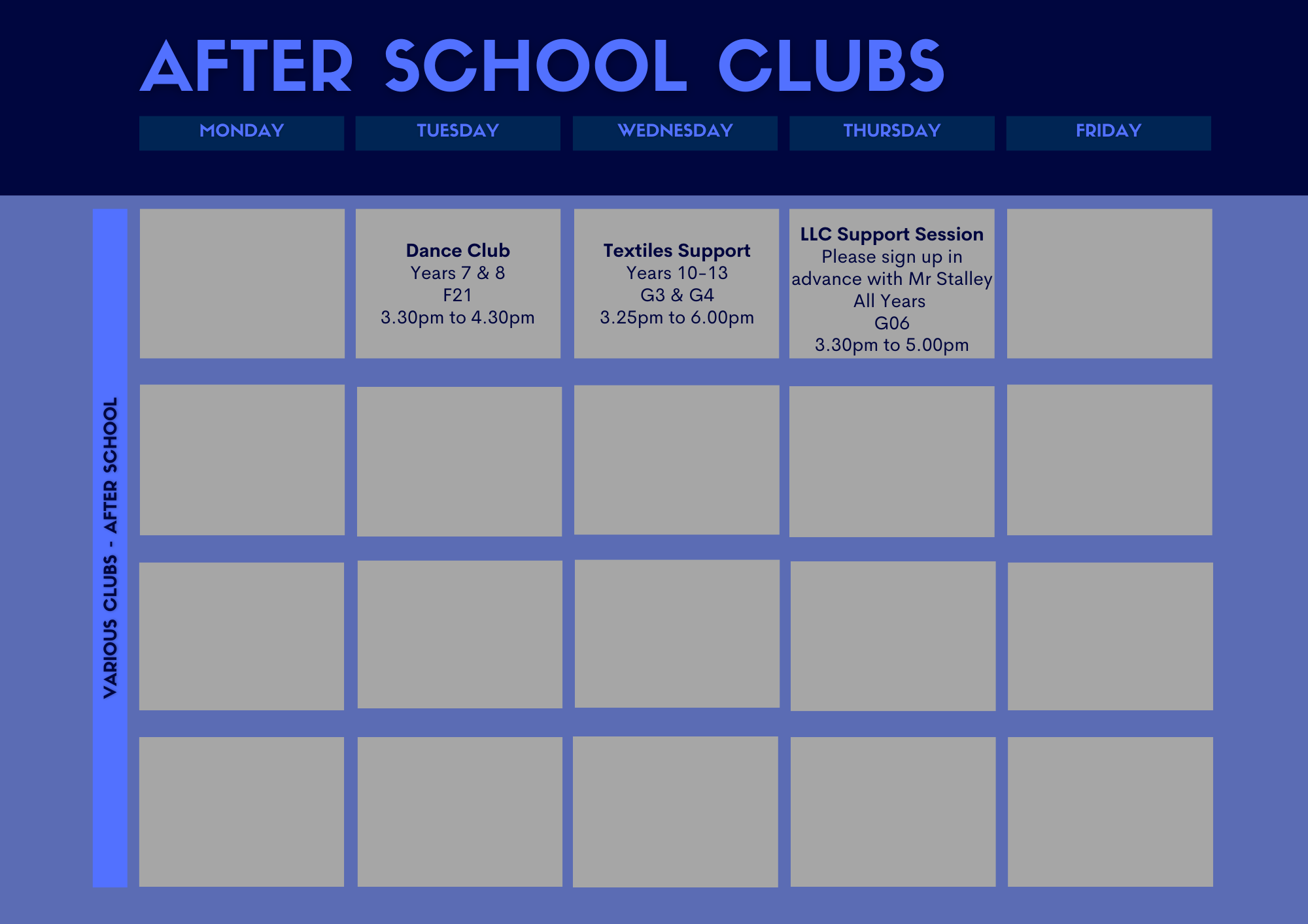 After school School Clubs and Societies (2)